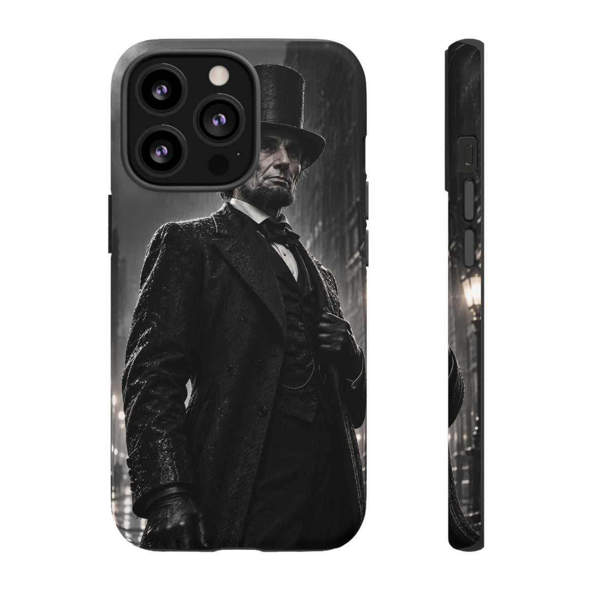 Abe after Midnight iPhone Tough Case | noir lincoln