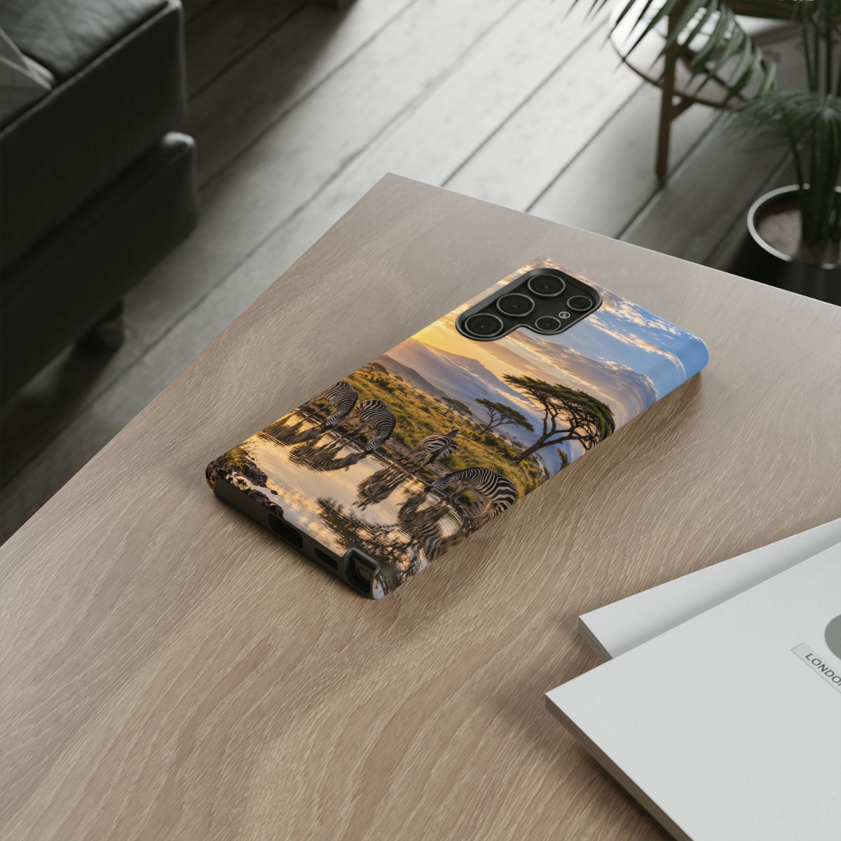 Zebra Water Mirror Samsung Galaxy Tough Case | zebra safari