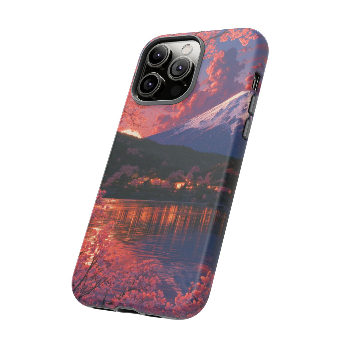 Sakura Lakeside Village iPhone Tough Phone Case