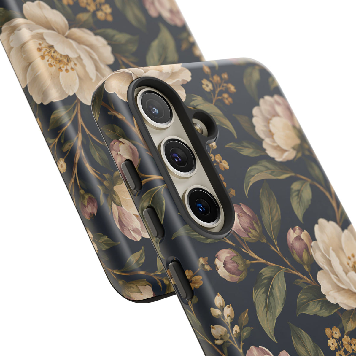 Dark Floral Samsung Galaxy Tough Case | Midnight Camellia