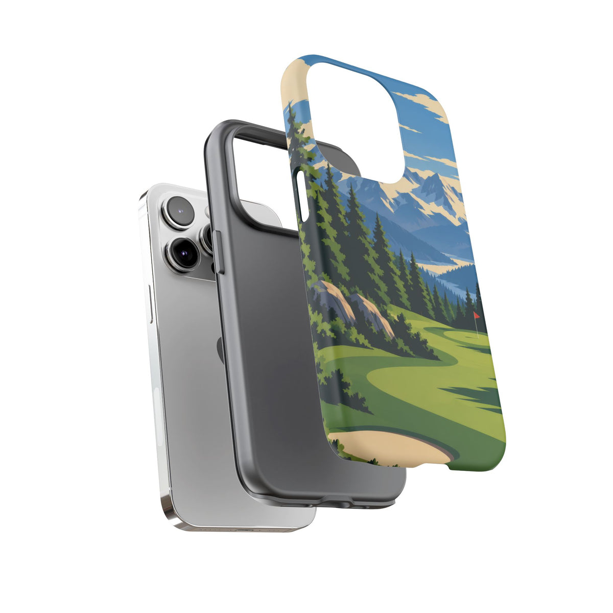 Mountain Golf — Alpine Fairway iPhone Tough Case