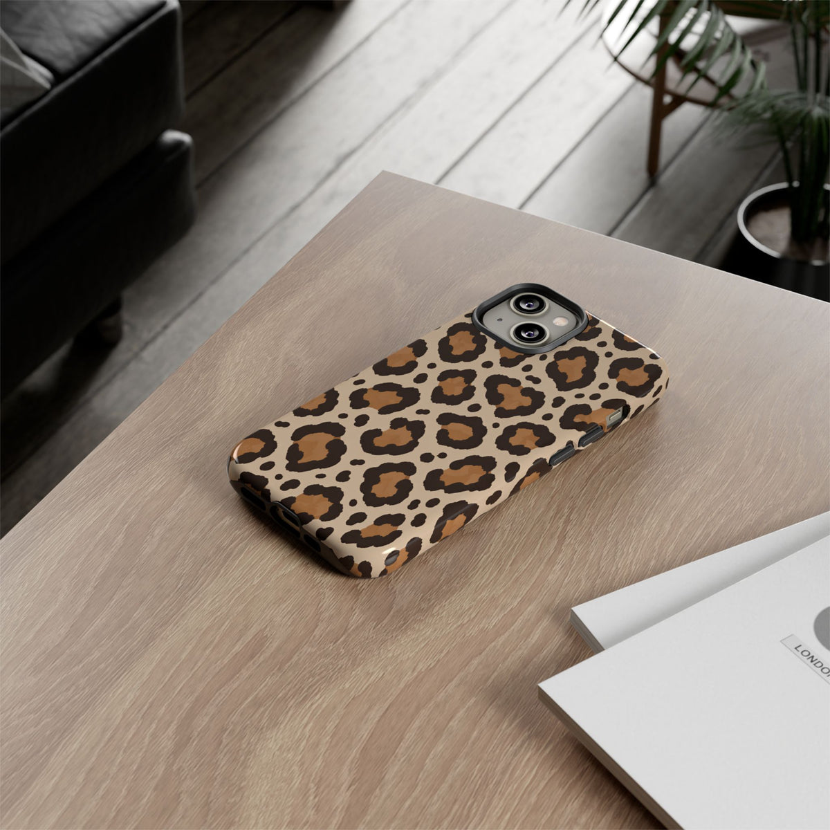 Leopard Print iPhone Tough Case | Cocoa Wildcat
