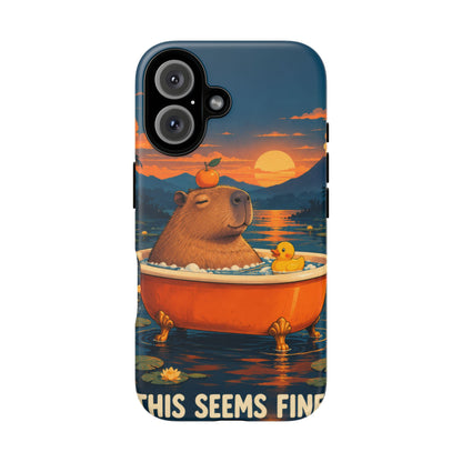 Minor Inconvenience iPhone Tough Case | funny capybara