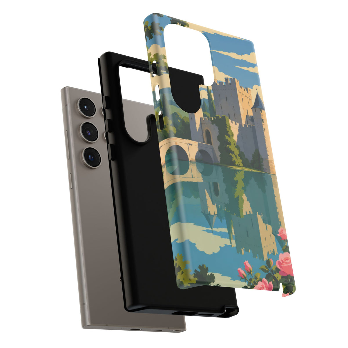 English Castle — Moat and Roses Samsung Galaxy Tough Case