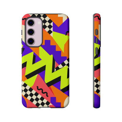 Acid Arcade Samsung Galaxy Tough Case | Bright Retro Geometry