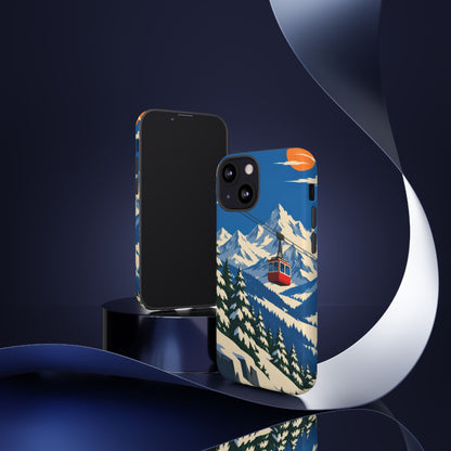 Swiss Skiing — Lift to the Sky iPhone Tough Case