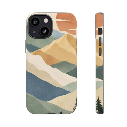 Sage Summit iPhone Tough Case | abstract mountains
