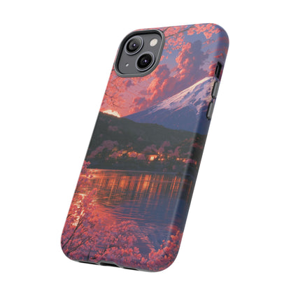 Sakura Lakeside Village iPhone Tough Phone Case