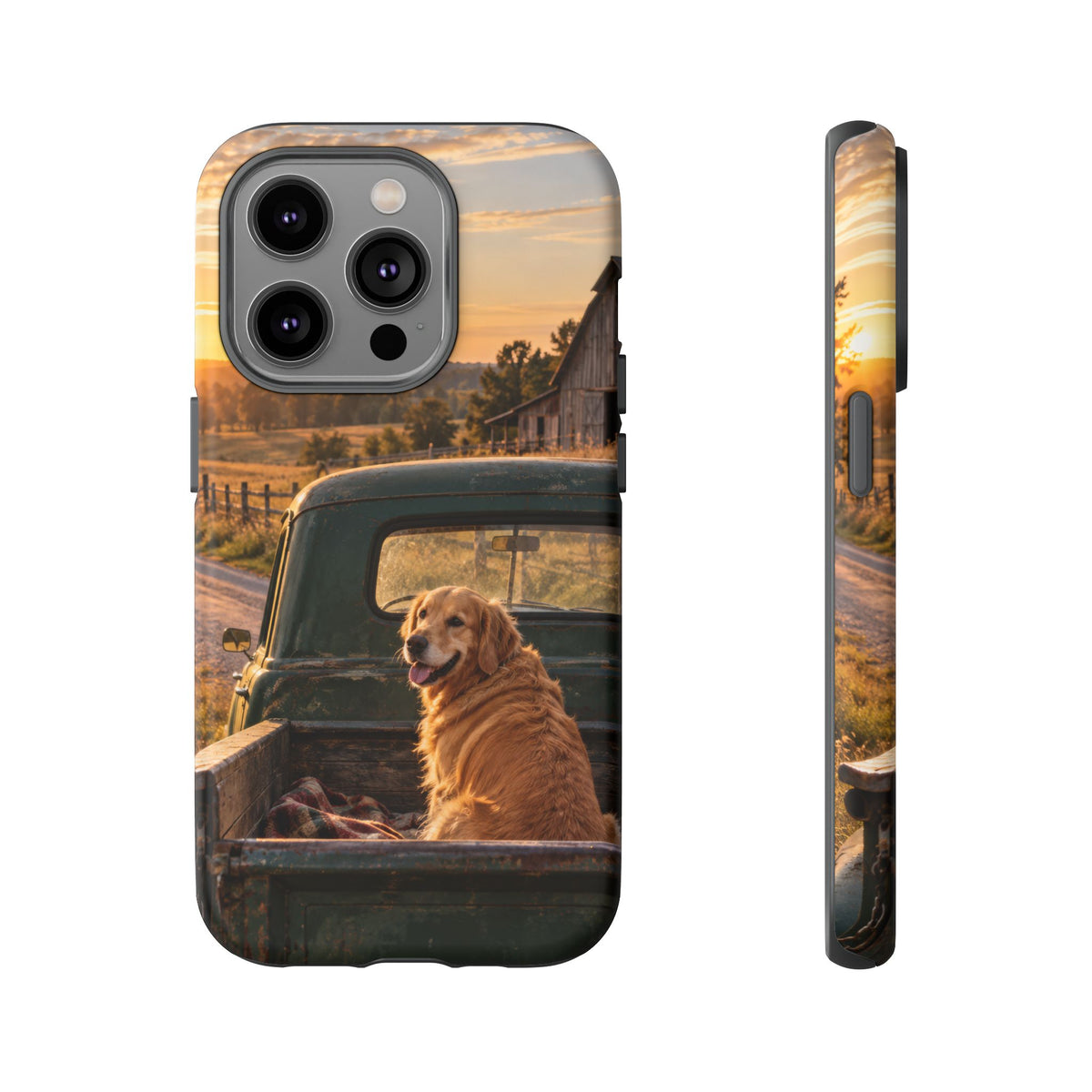 Sunday Road Golden iPhone Tough Case | golden retriever
