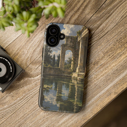 The Flooded Court iPhone Tough Case | Ancient Garden Landscape