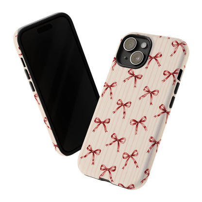 Red Bow iPhone Tough Case | Ribbon Waltz