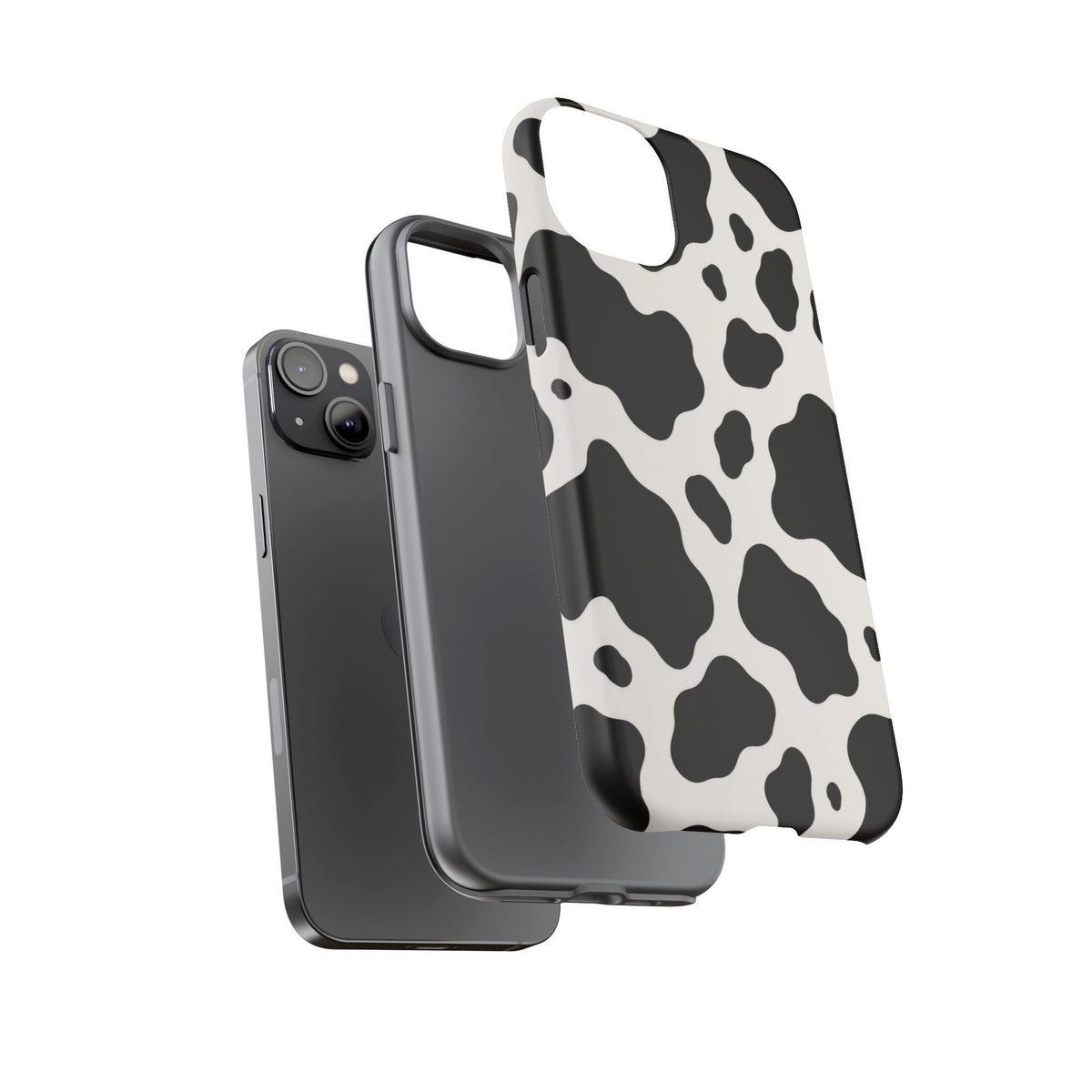Classic Holstein iPhone Tough Case | Black & White Cow Print