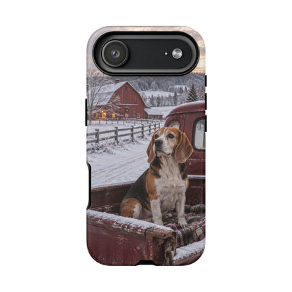 Winter Farm Watch iPhone Tough Case | beagle
