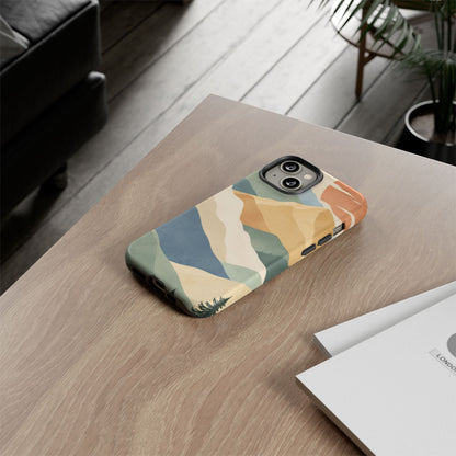 Sage Summit iPhone Tough Case | abstract mountains