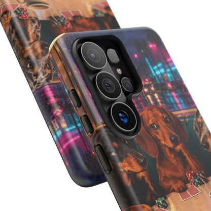 All-Night Aces Samsung Galaxy Tough Case | dachshund poker