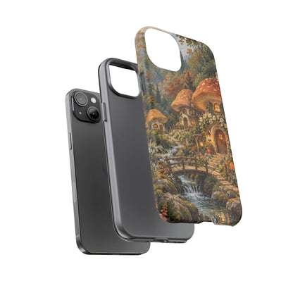 Honeycap Village iPhone Tough Case | Mushroom Village