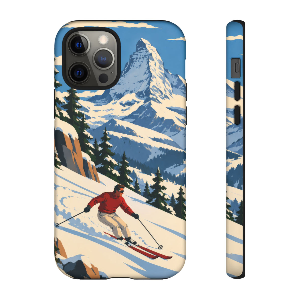 Swiss Skiing — Downhill Arc iPhone Tough Case