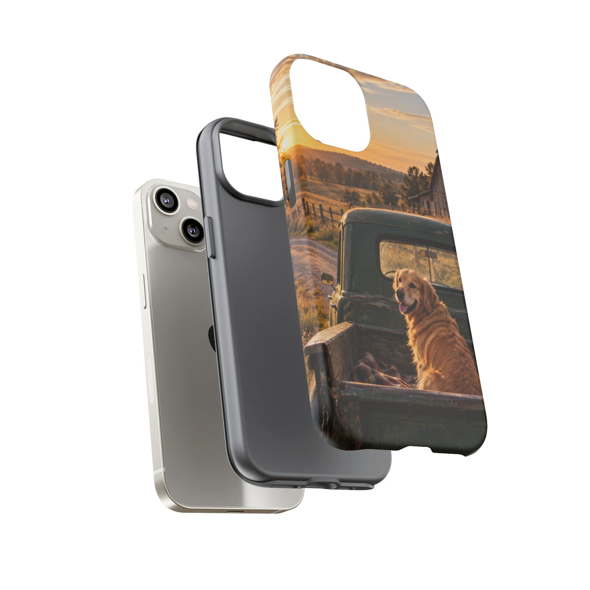 Sunday Road Golden iPhone Tough Case | golden retriever
