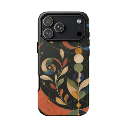 Orbital Garden iPhone Tough Case | Celestial Botanical Geometry