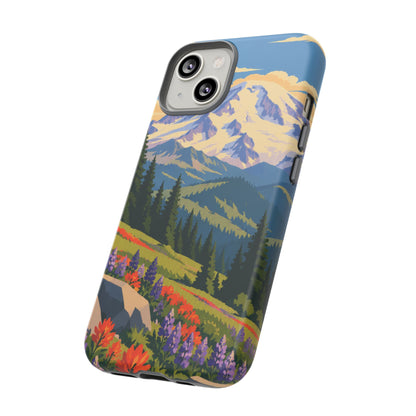 Mount Rainier — Meadow Radiance iPhone Tough Case