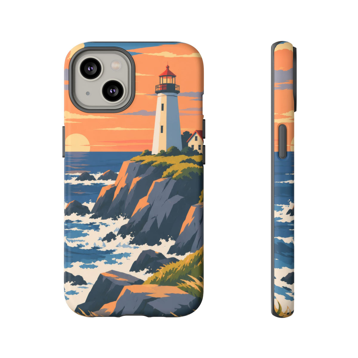 Lighthouse — Atlantic Beacon iPhone Tough Case