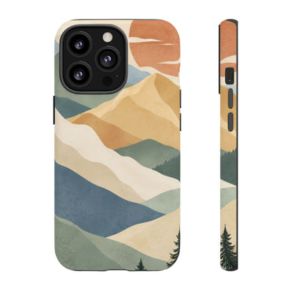 Sage Summit iPhone Tough Case | abstract mountains