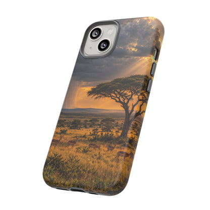 Stormlight on the Mara iPhone Tough Case | african storm
