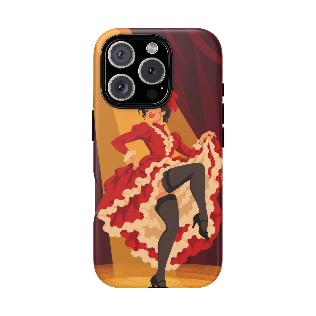 Moulin Rouge Dancer — Crimson Cabaret iPhone Tough Case | cabaret dancer