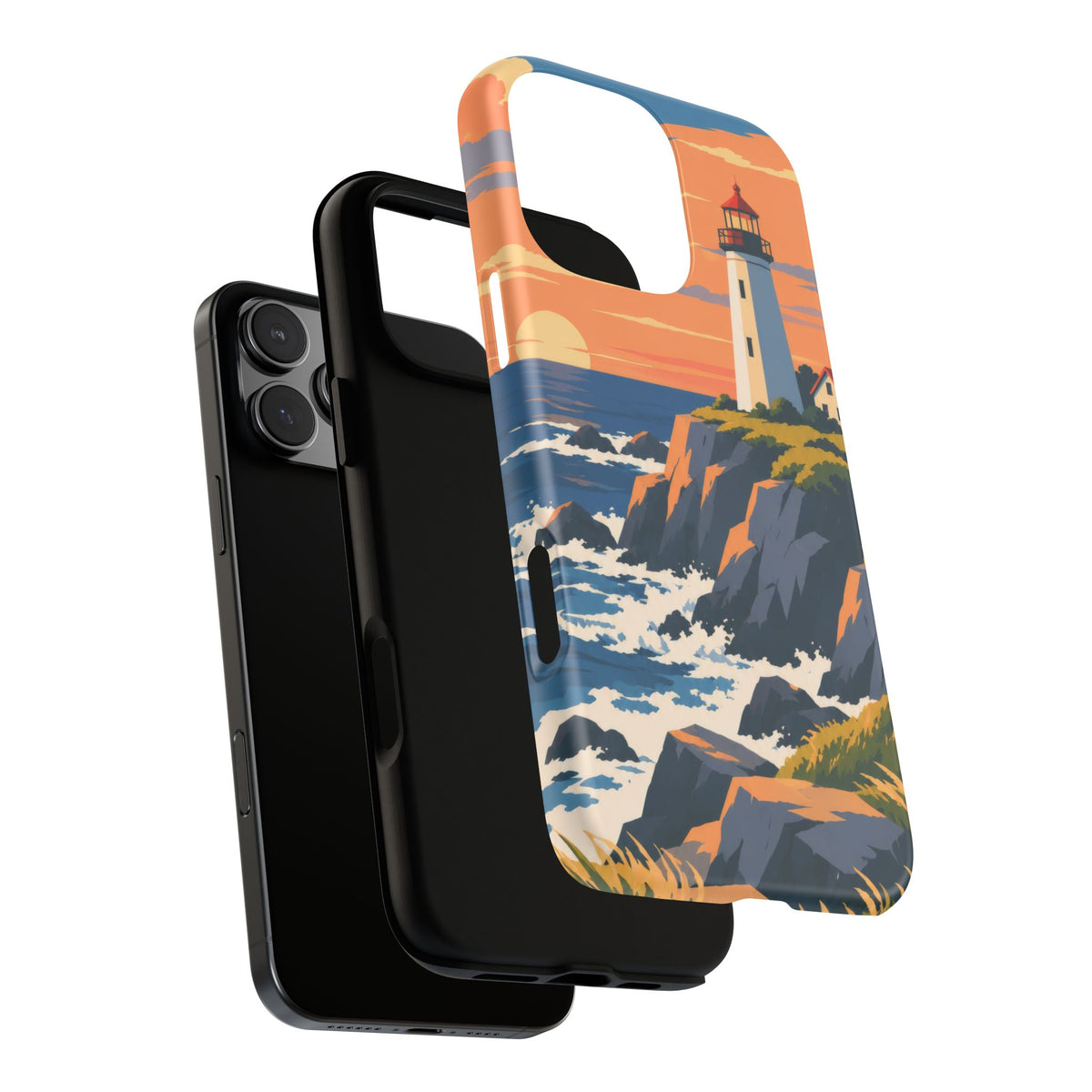 Lighthouse — Atlantic Beacon iPhone Tough Case