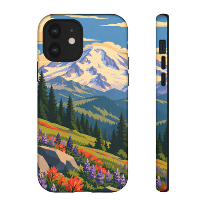 Mount Rainier — Meadow Radiance iPhone Tough Case
