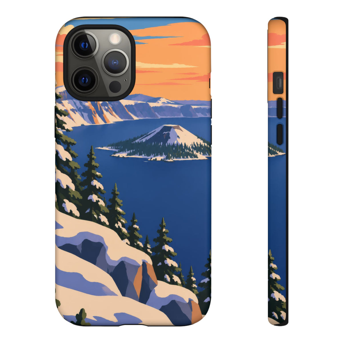 Crater Lake — Winter Caldera iPhone Tough Case