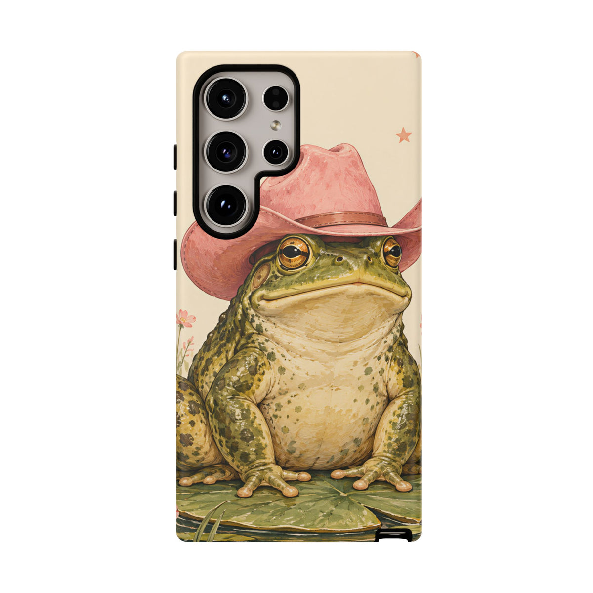 Cowboy Frog Samsung Galaxy Tough Case | Pink Hat Bullfrog