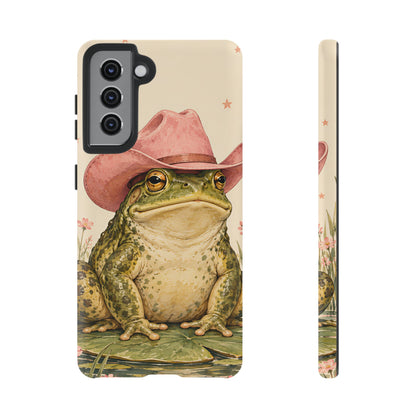 Cowboy Frog Samsung Galaxy Tough Case | Pink Hat Bullfrog
