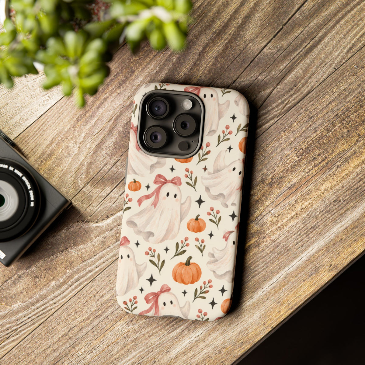 Blush Boo Social iPhone Tough Case | cute ghost