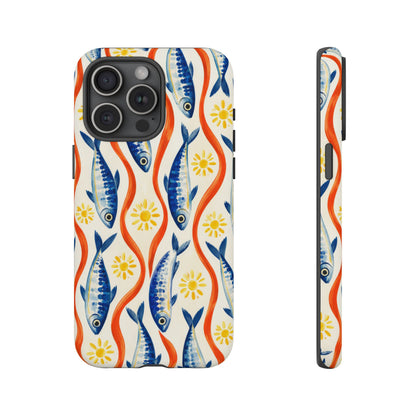 Sardine Social iPhone Tough Case | sardine print