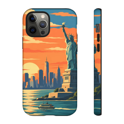 New York City — Harbor Liberty iPhone Tough Case