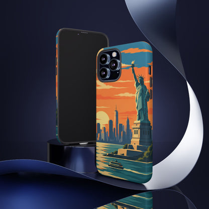New York City — Harbor Liberty iPhone Tough Case