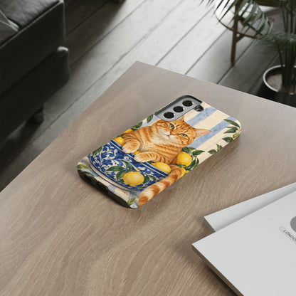 Citrus Inspector Samsung Galaxy Tough Case | ginger cat