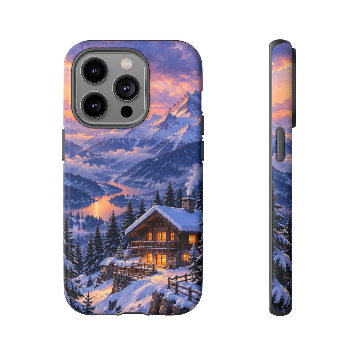 Alpine Hearth iPhone Tough Case | winter cabin