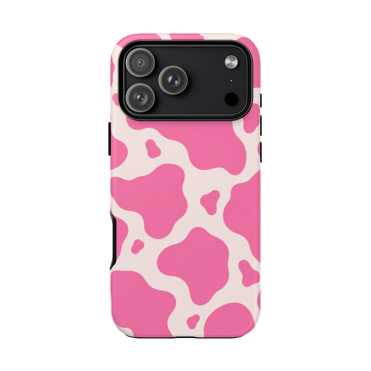 Strawberry Milk iPhone Tough Case | Pink Cow Print