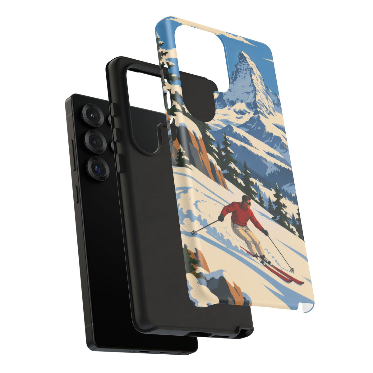 Swiss Skiing — Downhill Arc Samsung Galaxy Tough Case