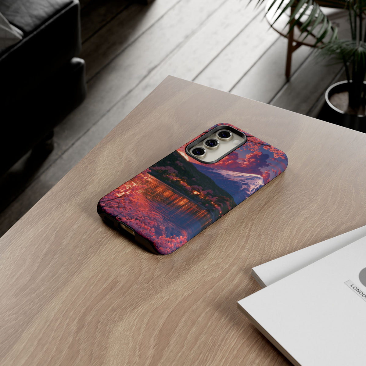 Sakura Lakeside Village Samsung Galaxy Tough Phone Case