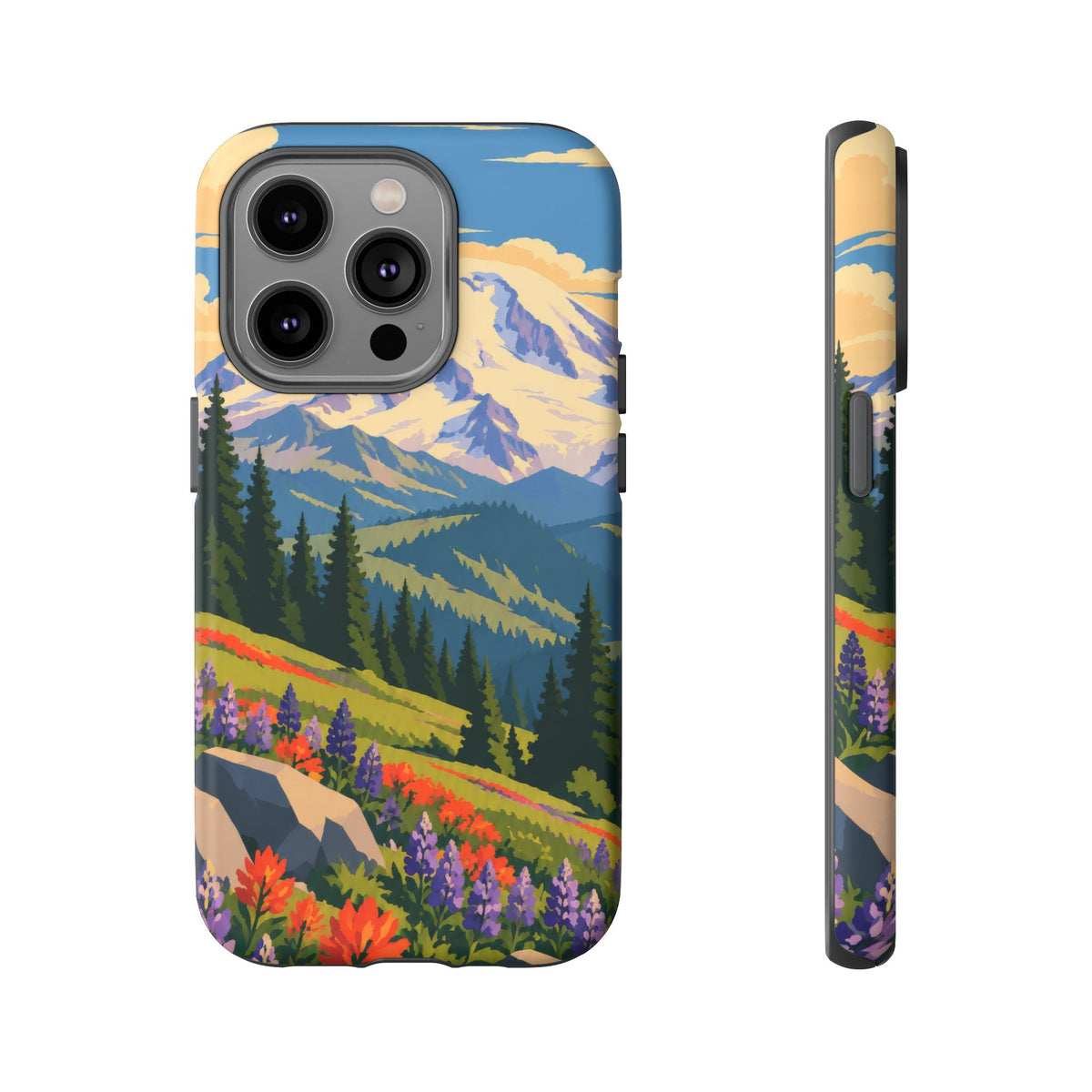 Mount Rainier — Meadow Radiance iPhone Tough Case