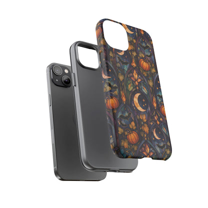 Amber Moon Window iPhone Tough Case | celestial halloween