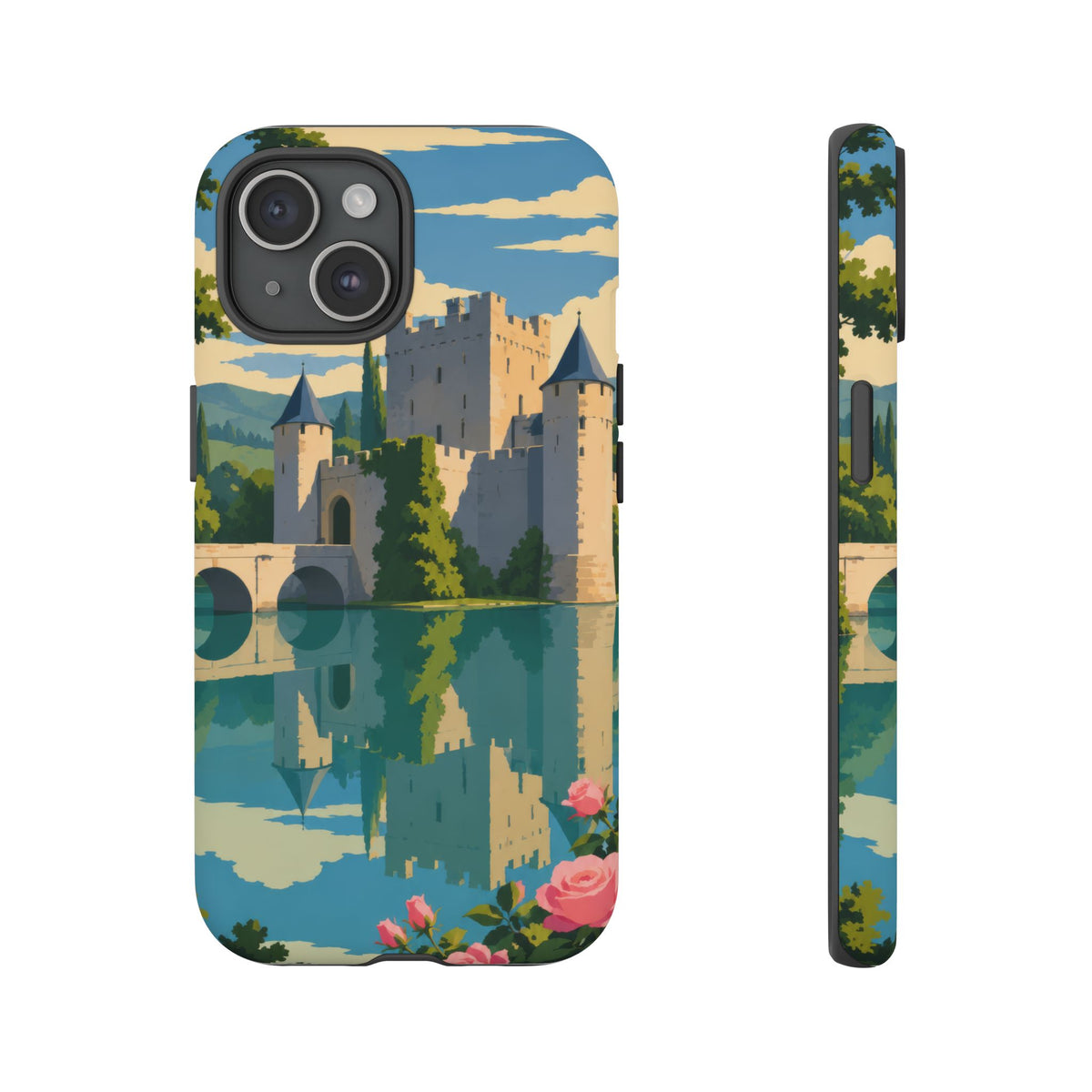 English Castle — Moat and Roses iPhone Tough Case