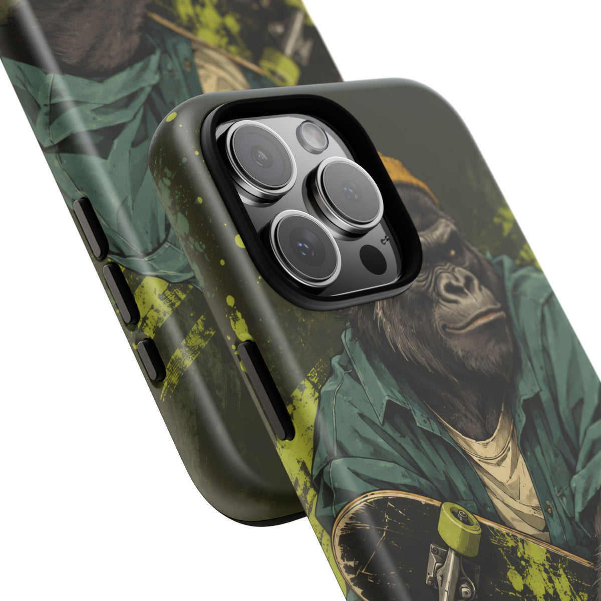 Concrete Jungle iPhone Tough Case | Skater Gorilla Illustration