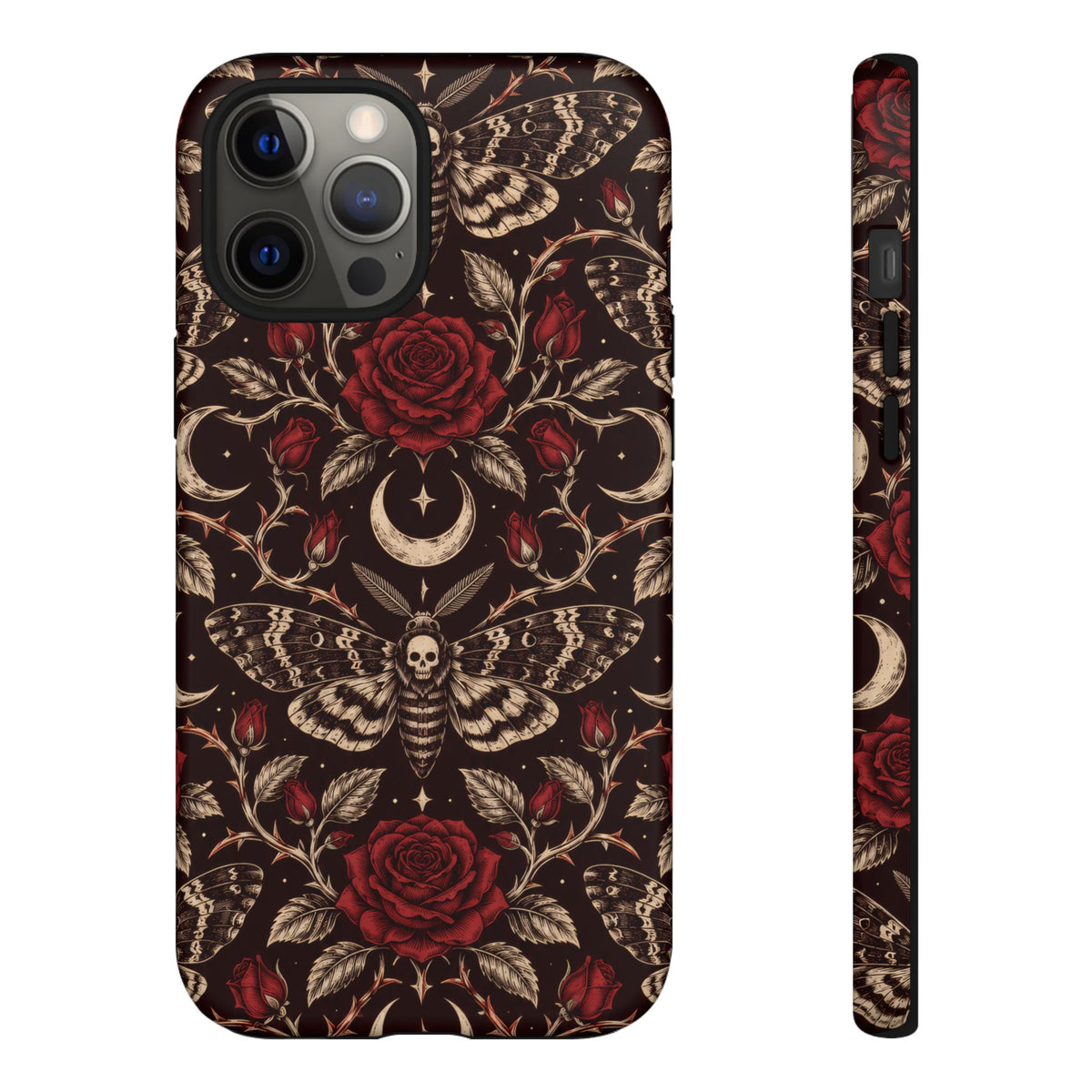 Velvet Moth Masquerade iPhone Tough Case | gothic moth