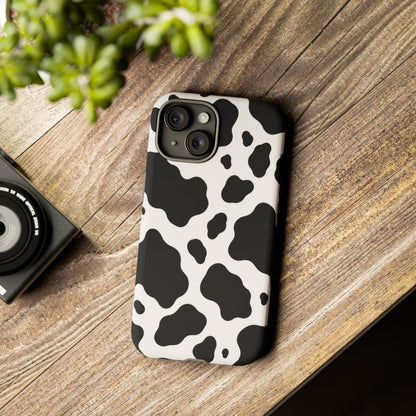 Classic Holstein iPhone Tough Case | Black & White Cow Print
