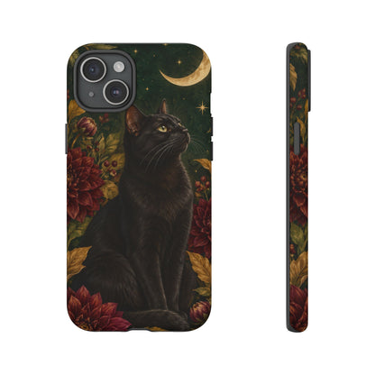 Midnight Familiar iPhone Tough Case | black cat