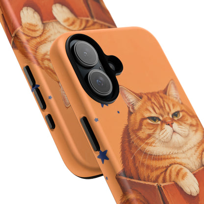 Orange Cat Energy iPhone Tough Case